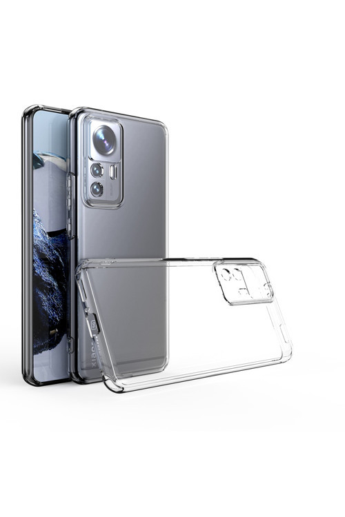 Mi 12T Pro Kılıf Klfs Kamera Korumalı Süper Silikon Kapak - Renksiz