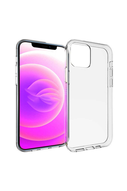 İphone 15 Uyumlu Klfs Süper Silikon Kılıf-Renksiz