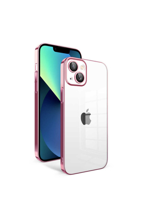 Apple Iphone 13 Kılıf Kamera Korumalı Renkli Çerçeveli Jarga Kapak