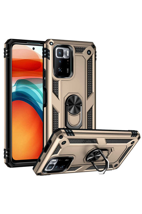 Poco X3 Gt Kılıf Klfs Vega Kapak - Gold