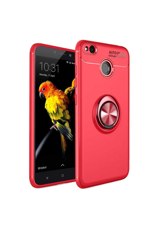 Redmi 4X Kılıf Klfs Ravel Silikon Kapak - Kırmızı