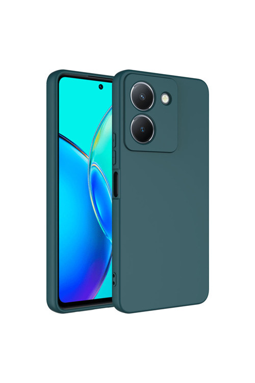 Vivo Y36 4G Kılıf Klfs Mara Lansman Kapak - Koyu Yeşil