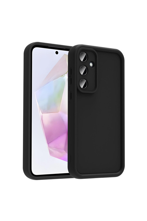 Galaxy A36 Kılıf Kamera Korumalı Klfs Ananas Kapak - Siyah