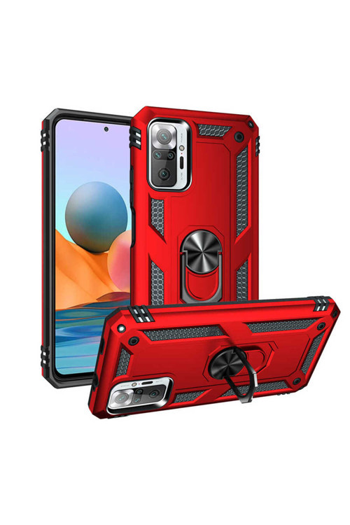 Redmi Note 10 Pro Kılıf Klfs Vega Kapak - Kırmızı