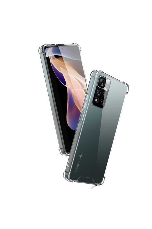 Redmi Note 11 Pro Plus 5G Kılıf Klfs Nitro Anti Shock Silikon - Renksiz