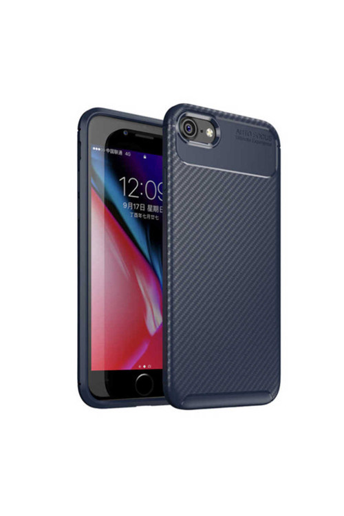 İphone Se 2022 Uyumlu Klfs Negro Silikon Kılıf-Lacivert