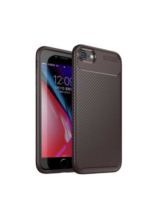 İphone Se 2022 Uyumlu Klfs Negro Silikon Kılıf-Kahverengi
