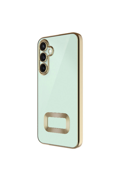 Galaxy A56 Kılıf Kamera Korumalı Logo Gösteren Klfs Omega Kapak - Gold