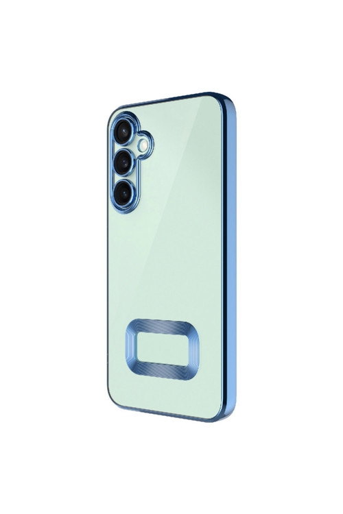 Galaxy A56 Kılıf Kamera Korumalı Logo Gösteren Klfs Omega Kapak - Mavi