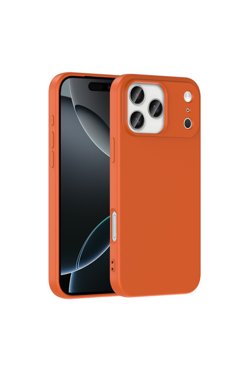 İphone 17 Pro Kılıf Zore Mara Lansman Kapak - Turuncu