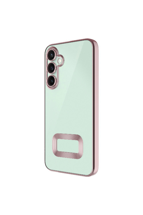 Galaxy A56 Kılıf Kamera Korumalı Logo Gösteren Klfs Omega Kapak - Rose Gold