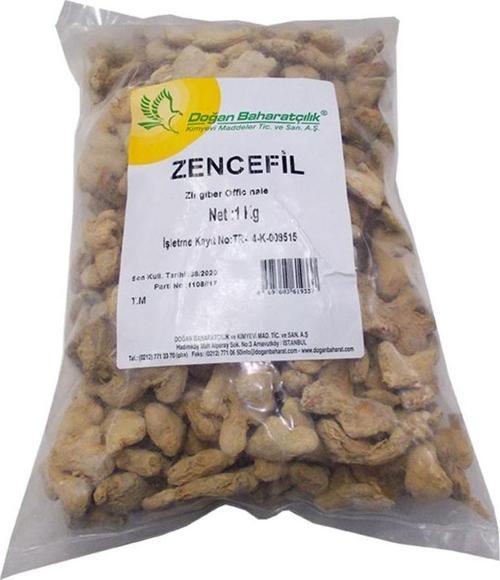 Baharatçılık Kök Zencefil 1  kg Zencefil Kökü Kiloluk Paket