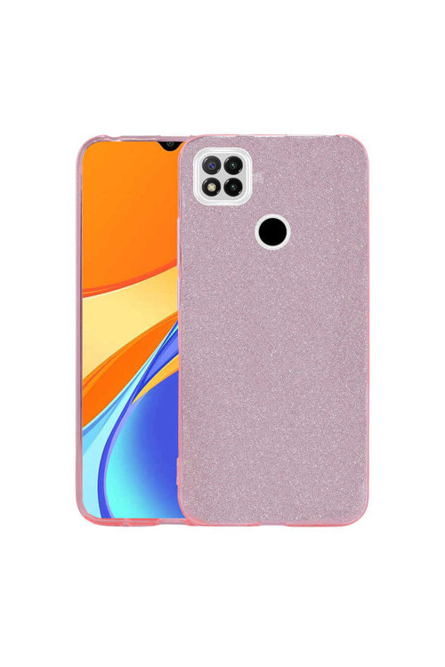 Redmi 9C Kılıf Klfs Shining Silikon - Pembe