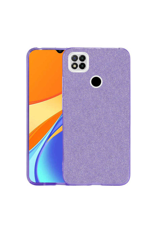 Redmi 9C Kılıf Klfs Shining Silikon - Mor