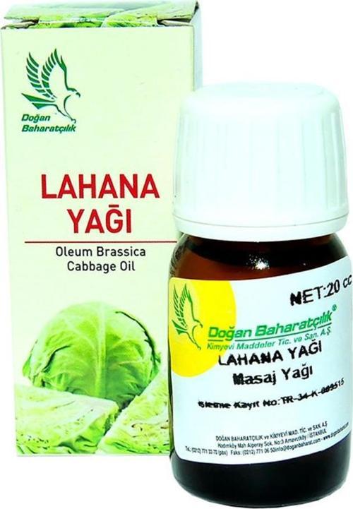 Baharatçılık Lahana Yağı 20 ML Doğal Saf Bakım Masaj Yağı