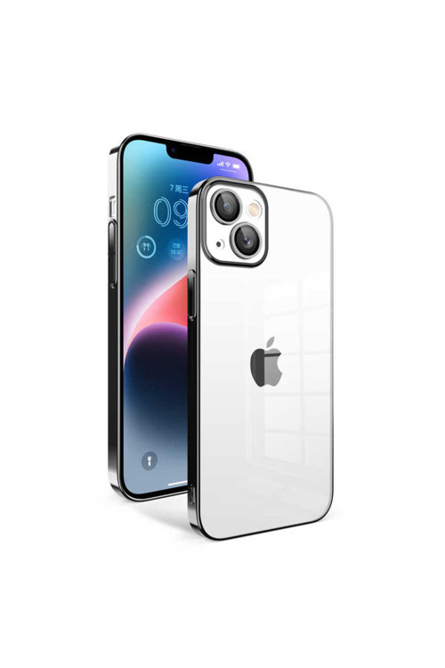 Apple İphone 14 Plus Kılıf Kamera Korumalı Renkli Çerçeveli Zore Garaj Kapak
