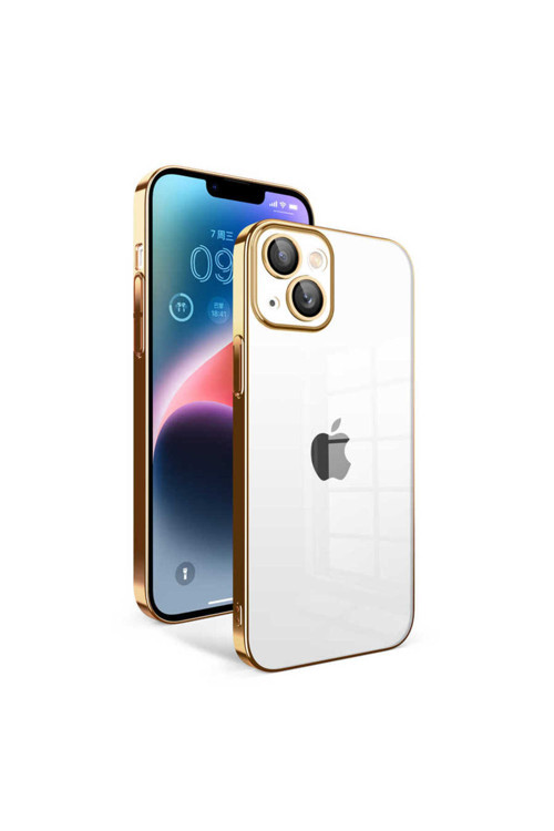 Apple İphone 14 Plus Kılıf Kamera Korumalı Renkli Çerçeveli Zore Garaj Kapak