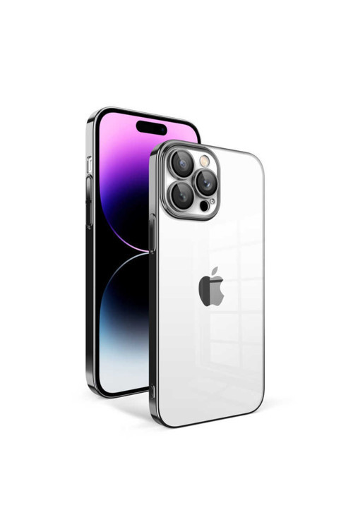 Apple Iphone 14 Pro Max Kılıf Kamera Korumalı Renkli Çerçeveli Jarga Kapak