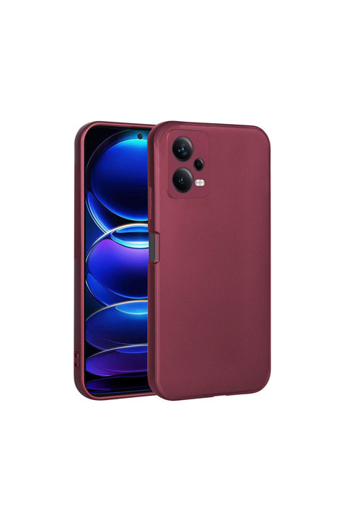 Redmi Note 12 5G Kılıf Klfs Premier Silikon Kapak - Mürdüm