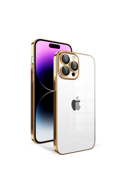 Apple Iphone 14 Pro Max Kılıf Kamera Korumalı Renkli Çerçeveli Jarga Kapak