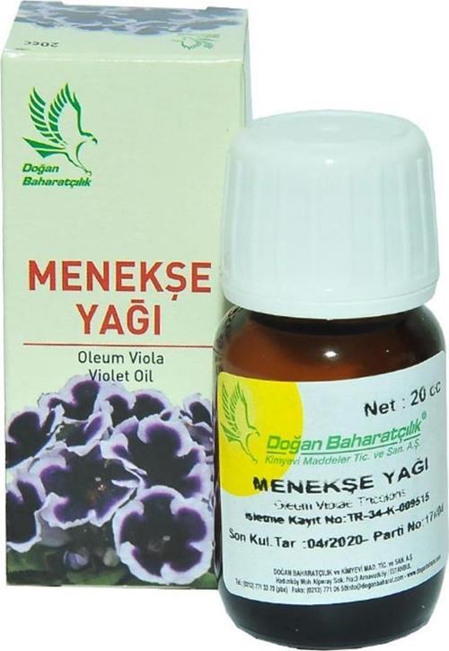 Baharatçılık Menekşe Yağı 20 cc ml Doğal Cam Şişe
