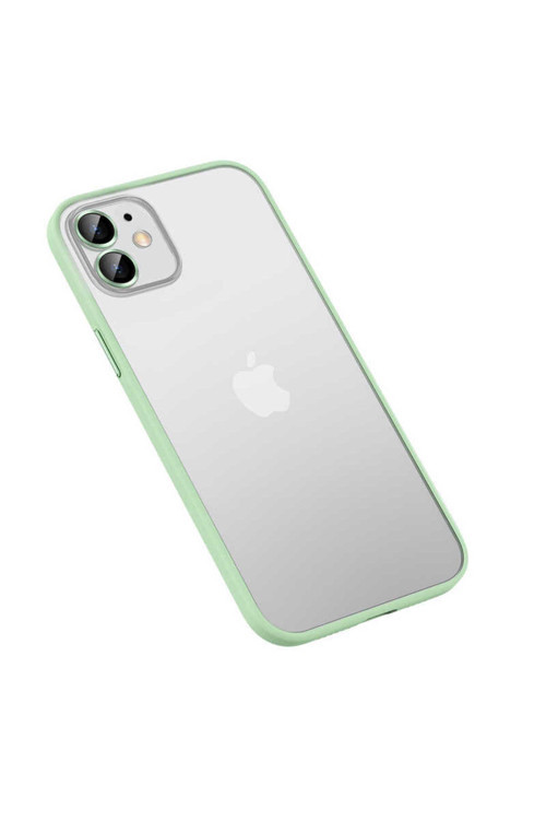 İphone 12 Uyumlu Klfs Retro Kılıf-Yeşil