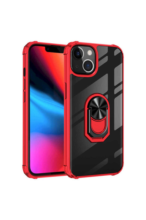 İphone 13 Mini Uyumlu Klfs Mola Kılıf-Kırmızı