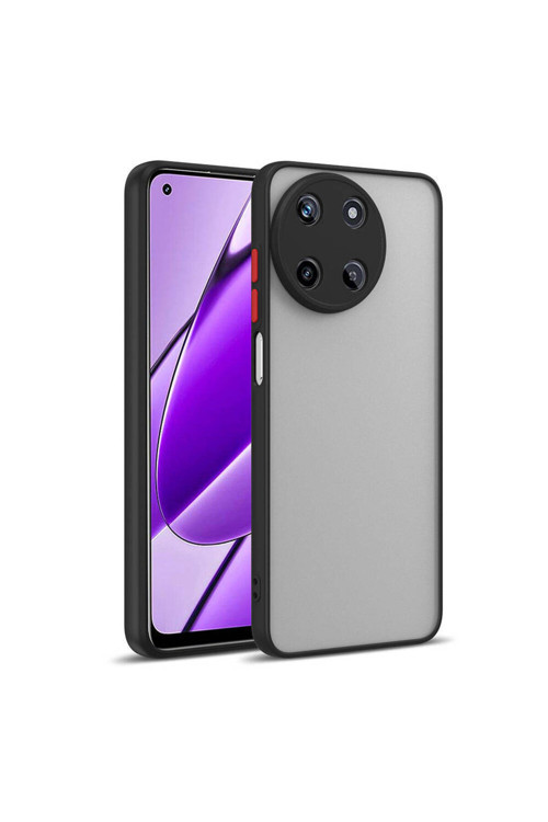 Realme 11 4G Kılıf Klfs Hux Kapak - Siyah