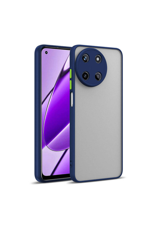 Realme 11 4G Kılıf Klfs Hux Kapak - Lacivert