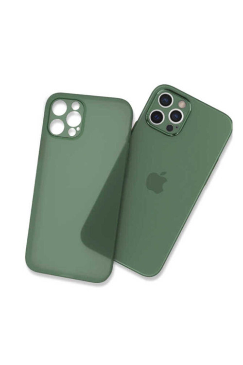 İphone 12 Pro Max Uyumlu Klfs Tiny Kılıf-Yeşil