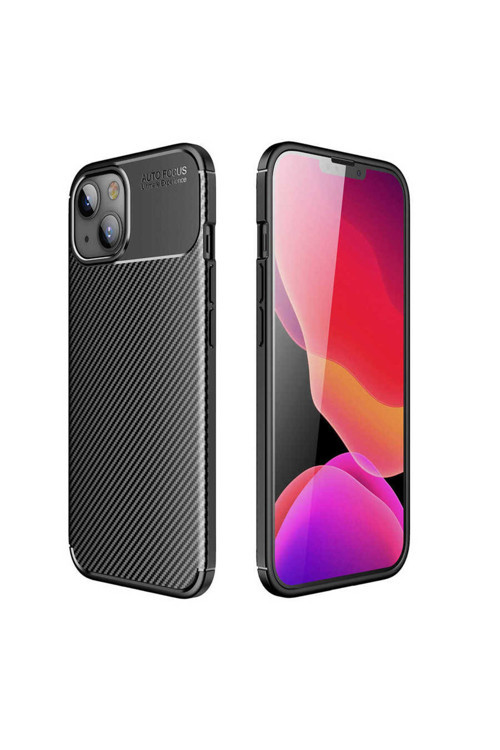İphone 13 Mini Uyumlu Klfs Negro Silikon Kılıf-Siyah