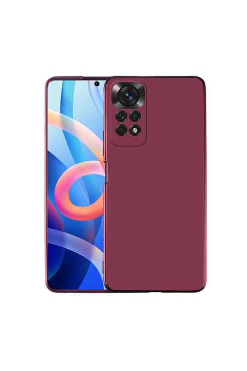 Redmi Note 11S Global Kılıf Klfs Premier Silikon Kapak - Mürdüm