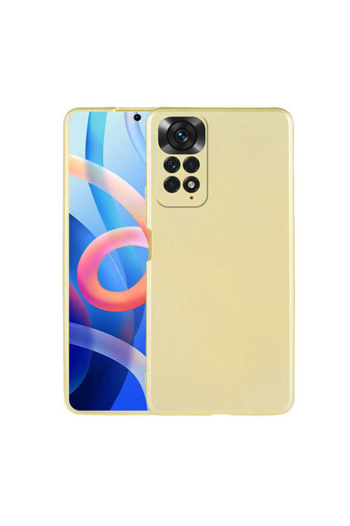 Redmi Note 11S Global Kılıf Klfs Premier Silikon Kapak - Gold