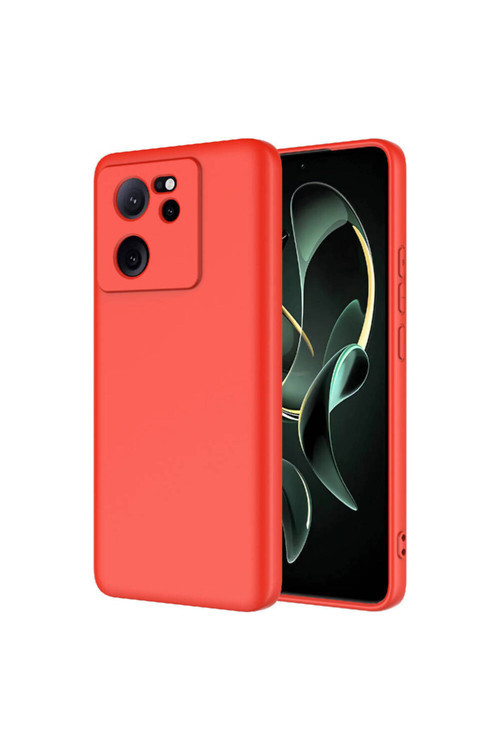 Xiaomi Mi 13T Pro Uyumlu Klfs Mara Lansman Kılıf-Kırmızı