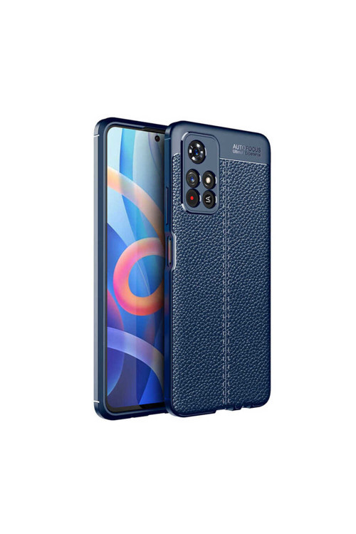 Poco M4 Pro 5G Kılıf Klfs Niss Silikon Kapak - Lacivert