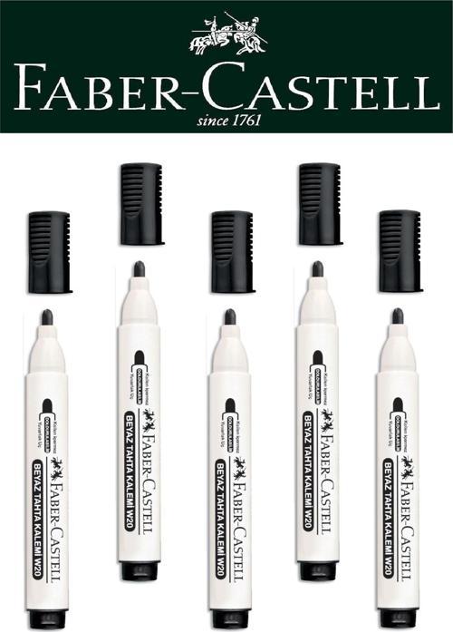 Faber-Castell Doldurulabilir Beyaz Tahta Kalemi 5'li Siyah