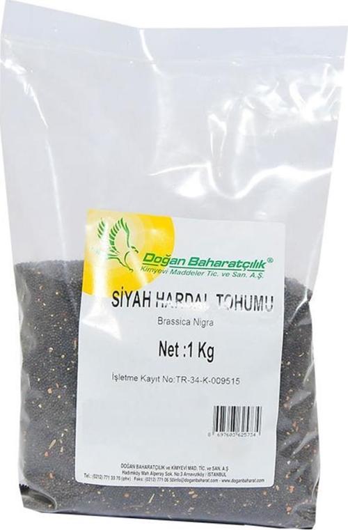 Baharatçılık Siyah Hardal Tohumu 1 kg Kiloluk Doğal Saf