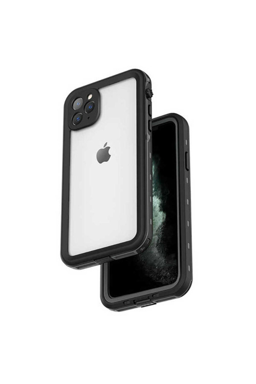 İphone 12 Pro Max Uyumlu Klfs 1-1 Su Geçirmez Kılıf-Siyah