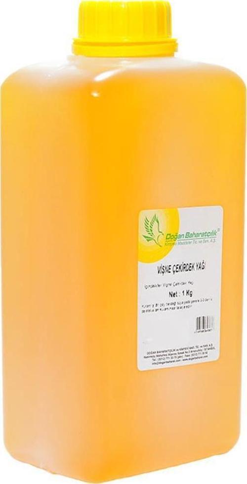 Baharatçılık Vişne Çekirdeği Yağı 1 kg Kiloluk Bidon