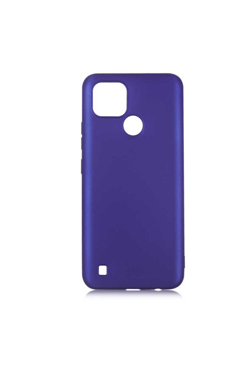 Realme C21 Kılıf Klfs Premier Silikon Kapak - Saks Mavi