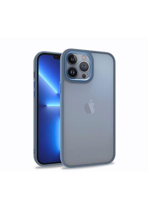 İphone 13 Pro Uyumlu Klfs Flora Kılıf-Sierra Mavi