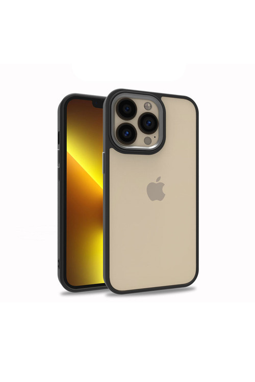 İphone 13 Pro Uyumlu Klfs Flora Kılıf-Siyah