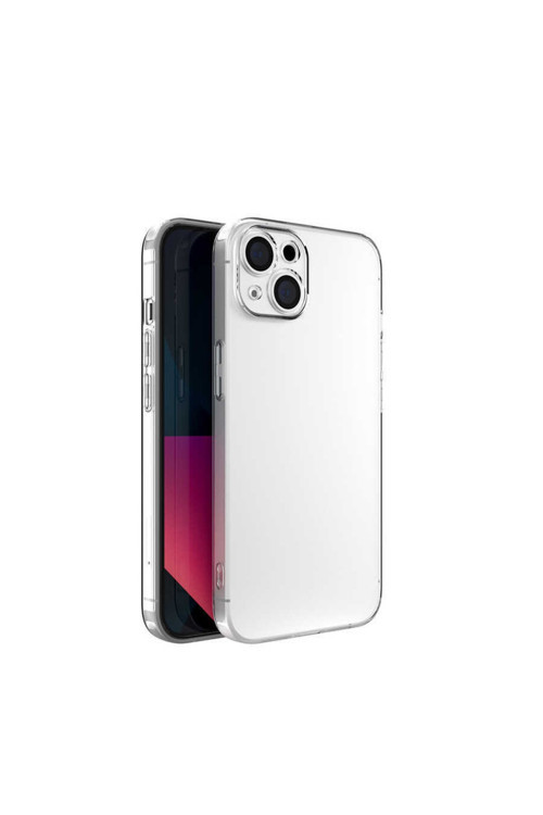 Iphone 13 Uyumlu Kılıf 3D Kamera Korumalı Şeffaf Silikon