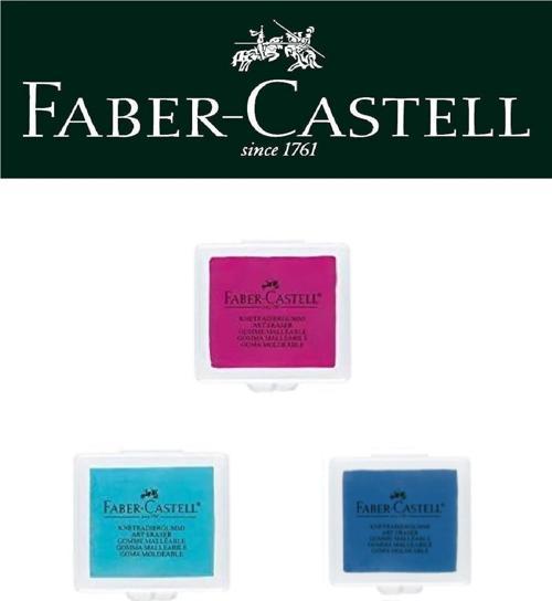Faber-Castell Hamur Silgi 3'lü (Pembe, Mavi, Lacivert)