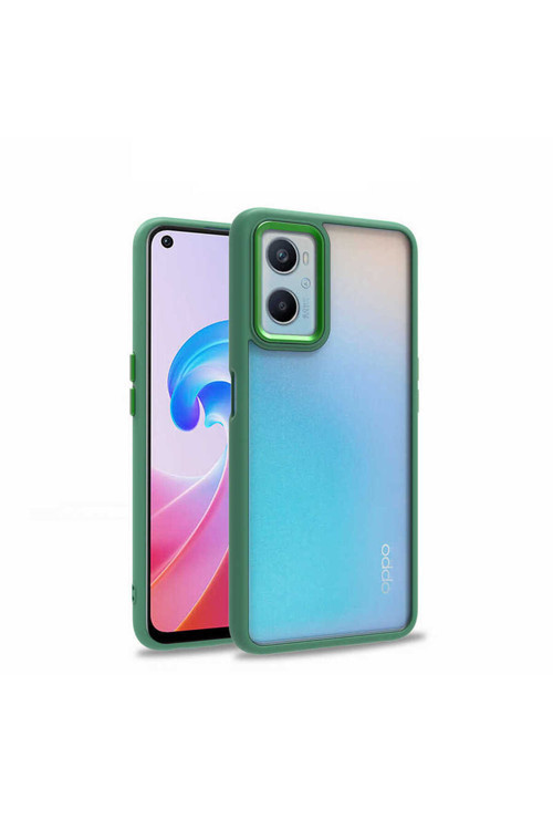 A96 4G Kılıf Klfs Flora Kapak - Yeşil