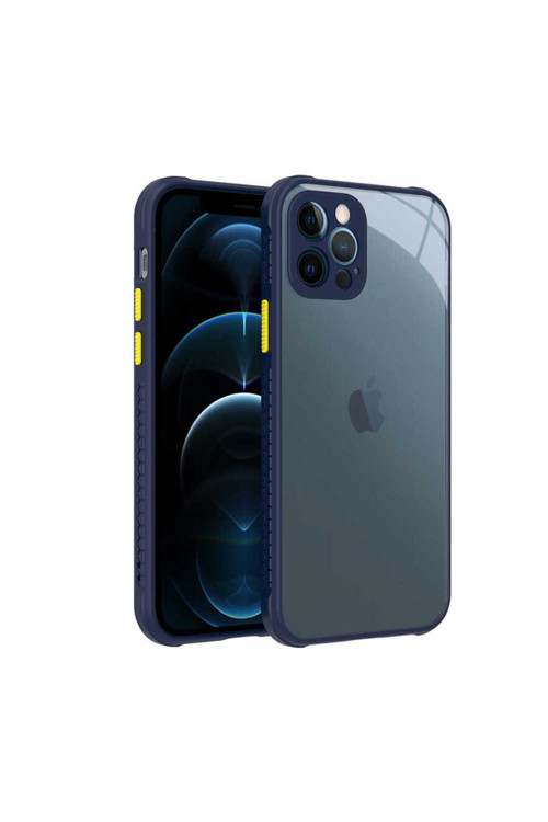 İphone 12 Pro Uyumlu Klfs Kaff Kılıf-Lacivert