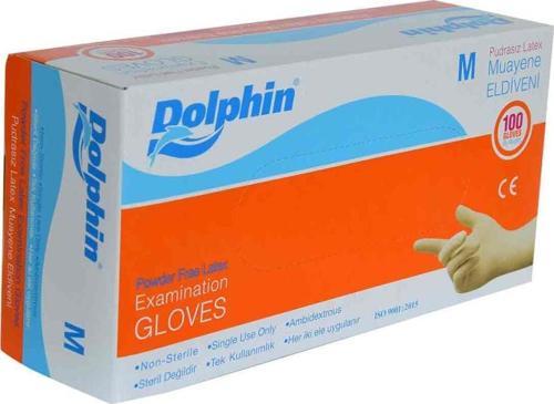 Pudrasız Latex Muayene Eldiveni Orta Boy (M) 100 Lü Paket