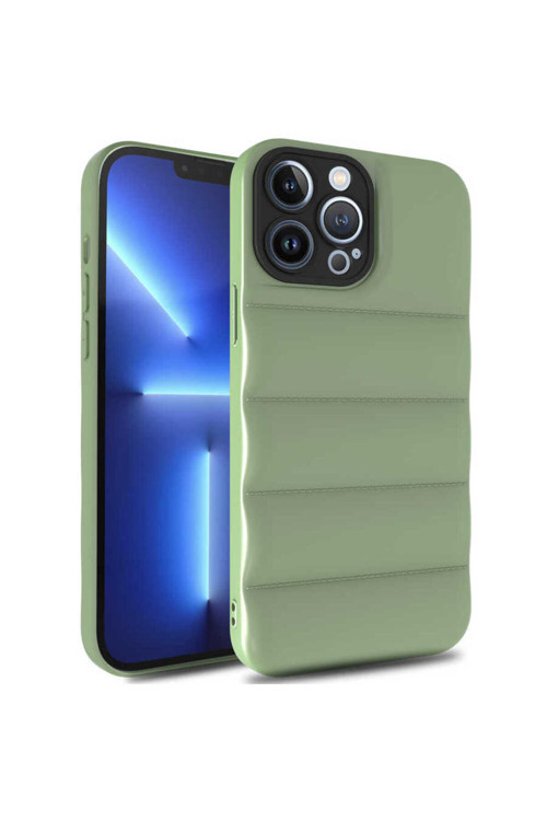 İphone 12 Pro Uyumlu Klfs Kasis Kılıf-Açık Yeşil