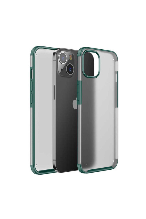 İphone 13 Mini Uyumlu Klfs Volks Kılıf-Koyu Yeşil