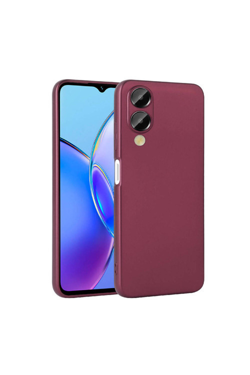 Vivo Y17S Kılıf Klfs Premier Silikon Kapak - Mürdüm